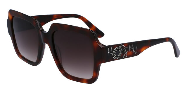 Karl Lagerfeld KL6104SR 240 Square Tortoise Sunglasses  display picture 3