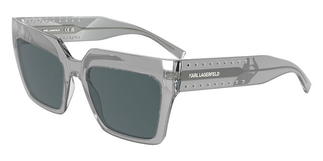 Karl Lagerfeld KL6181SN Cat Eye Sunglasses Clear Gray Designer Eyewear w/ Case KARL LAGERFELD main image 4