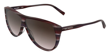 Occhiali Da Sole Karl Lagerfeld Modello KL6146S - Unisex, Nero, Taglia 54, Forma Rettangolare Modificata