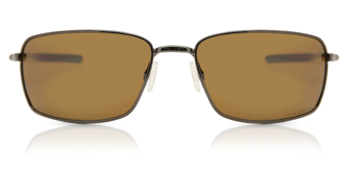 Oakley OO4075 SQUARE WIRE Polarized 407514 Rectangle Tungsten Grey