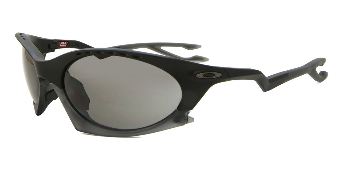 Oakley OO9437 PLANTARIS 943701 Wraparound Matte Black Sunglasses