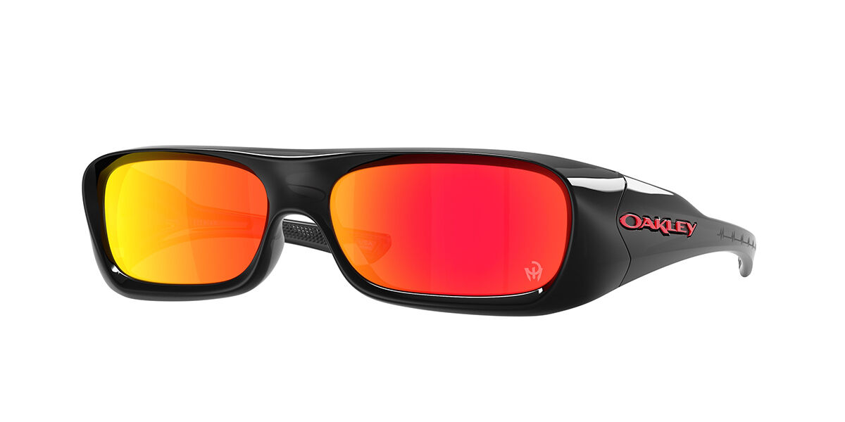 Oakley OO9014 GASCAN 03-471 Rectangle Polished Black Sunglasses