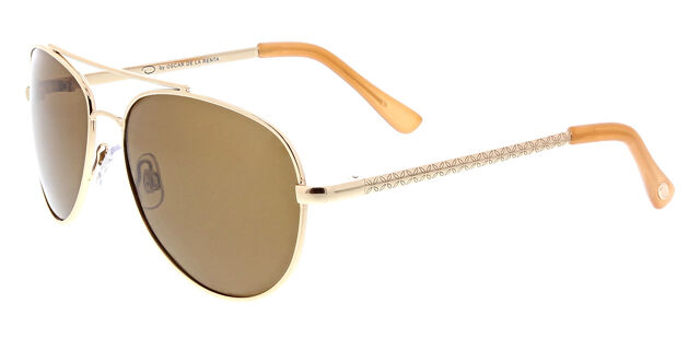 Oscar de la Renta OSS3041 718 Pilot Shiny Gold Sunglasses  display picture 1