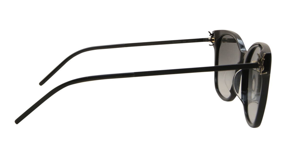 Saint Laurent SL M48S/K Asian Fit 002 Square Black Sunglasses