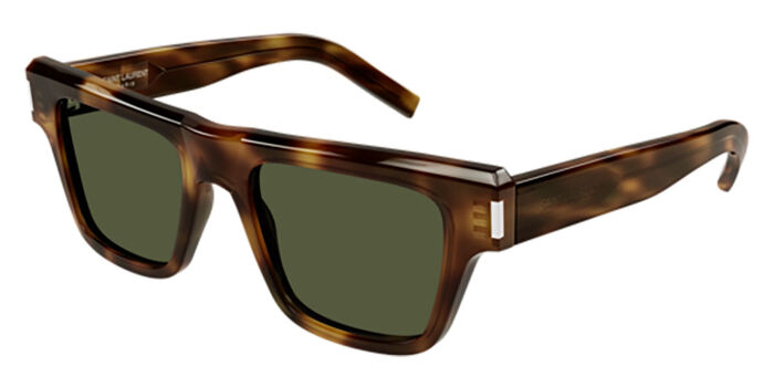 Saint Laurent SL 469 004 Square Shiny Black Sunglasses 