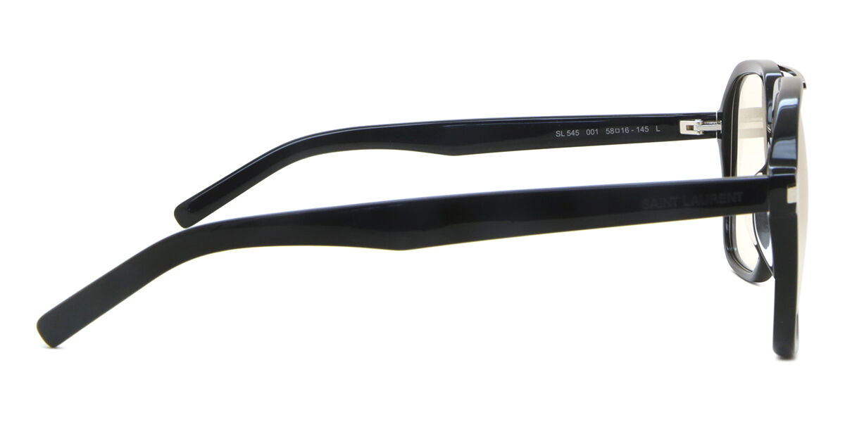Saint Laurent SL 545 Asian Fit 001 Pilot Black Sunglasses