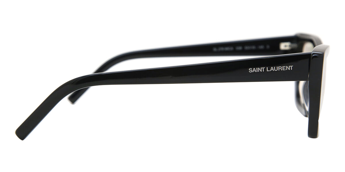 Saint Laurent SL 276 MICA 038 Cat Eye Shiny Black Sunglasses