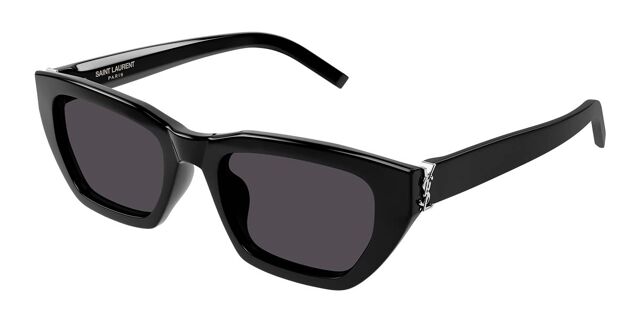 Saint Laurent SL M127/F Asian Fit 001 Cat Eye Black 