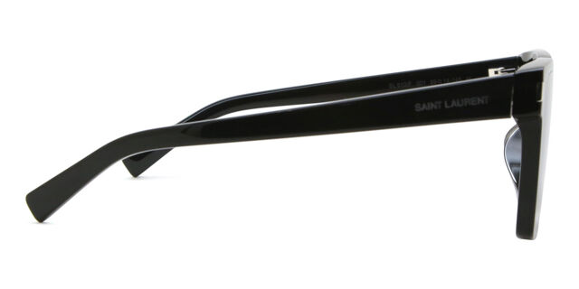 Saint Laurent Asian Fit Sunglasses 001 Black Acetate 1- Eyewear Saint Laurent SL M127/F Asian Fit 001 Cat Eye Black  main image 3
