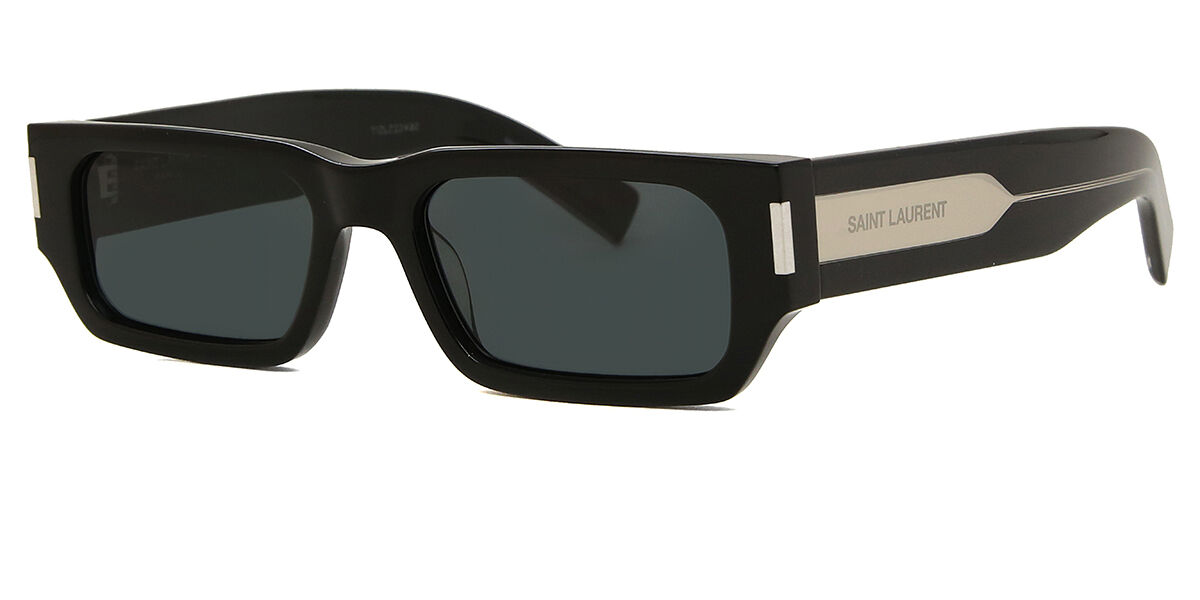 Saint Laurent SL 660 001 Rectangle Black Sunglasses