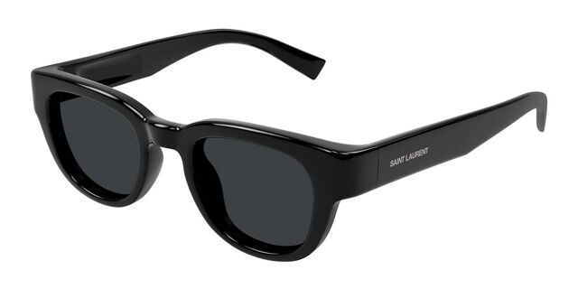 NWT Saint Laurent SL675 001 Black Round Unisex Sunglasses Saint Laurent SL 675 Sunglasses | Shopbop main image 3