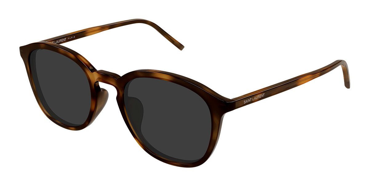 Saint Laurent SL 782/K Asian Fit 001 Oval Black Sunglasses