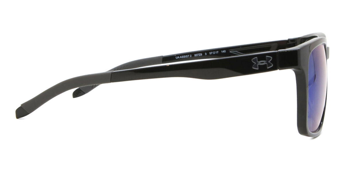 Under Armour UA ASSIST 2 807/Z9 Square Black Sunglasses