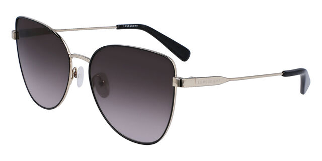 Authentic New Longchamp  Cat Eye Gold Metal Sunglasses Gray Gradient Longchamp Grey Gradient Cat Eye Ladies Sunglasses LO670S 001  main image 3