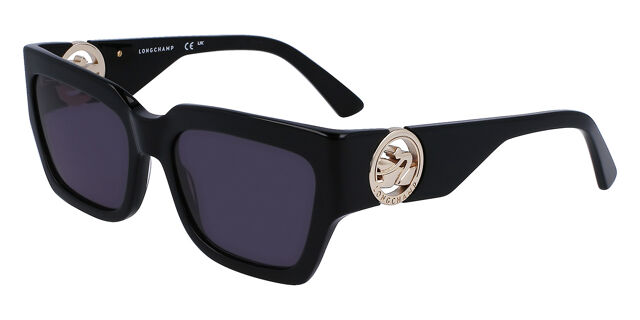 Longchamp Black Sunglasses Metal Arms Classic Frame LO793S Sunglasses - Longchamp Authorized Retailer  main image 4