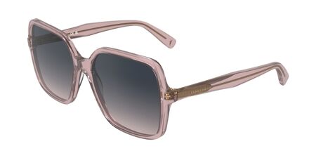 Longchamp Rose-Tinted Square Sunglasses Longchamp Pink Rectangular Ladies Sunglasses LO716S 610 52  main image 3