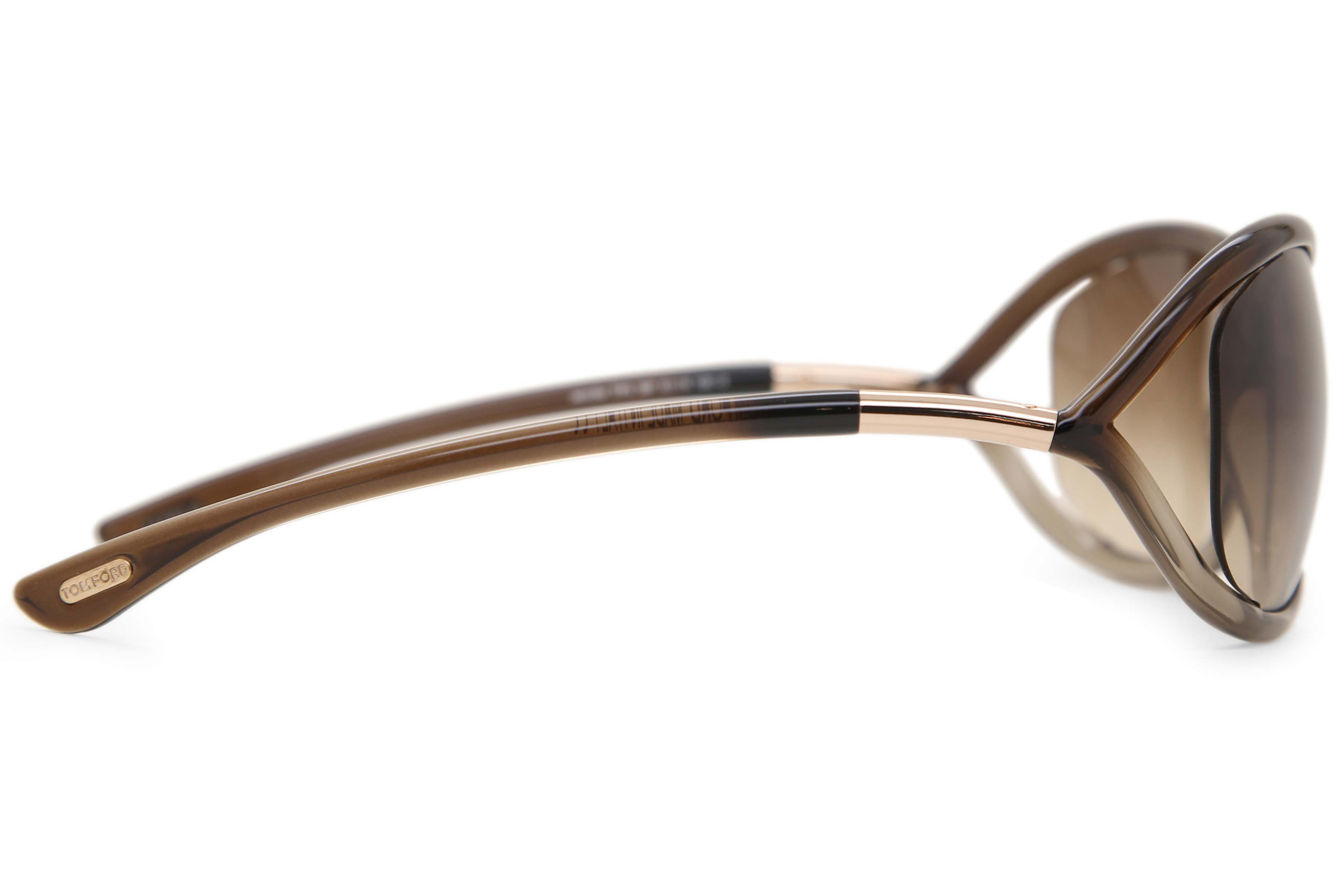 Tom Ford FT0008 JENNIFER 38F Butterfly Gradient Brown Eyeglasses