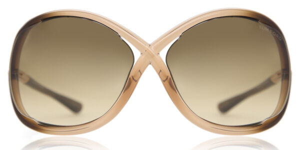 Tom Ford FT0009 WHITNEY 74F Oversized Gradient Cream Brown