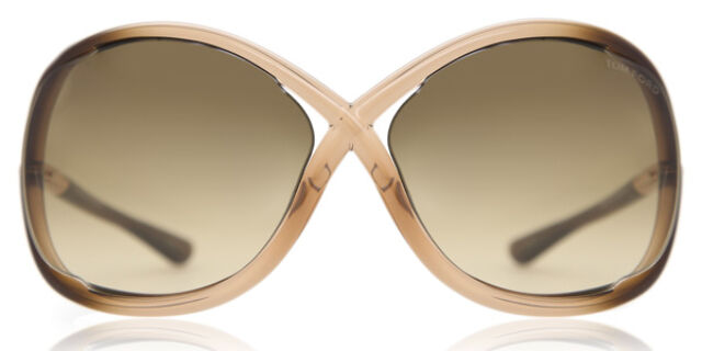 Tom Ford Sunglasses in Cream with Gradient Brown Lenses Tom Ford Brown Gradient Oval Ladies Sunglasses FT1055-K 72F  main image 3