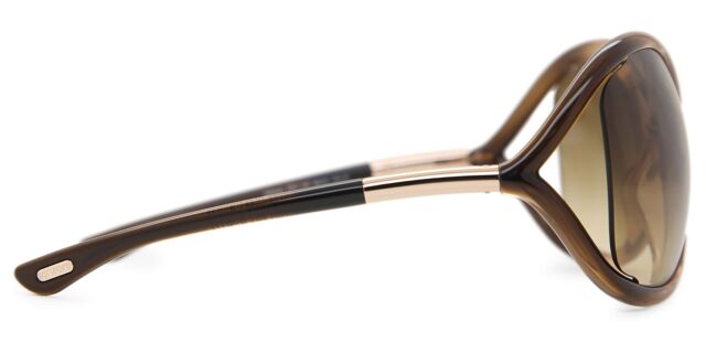 Tom Ford FT0009 WHITNEY 74F Oversized Gradient Cream Brown  display picture 1