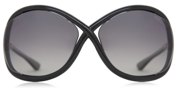 Tom Ford FT0009 WHITNEY Polarized 01D Oversized Black Sunglasses