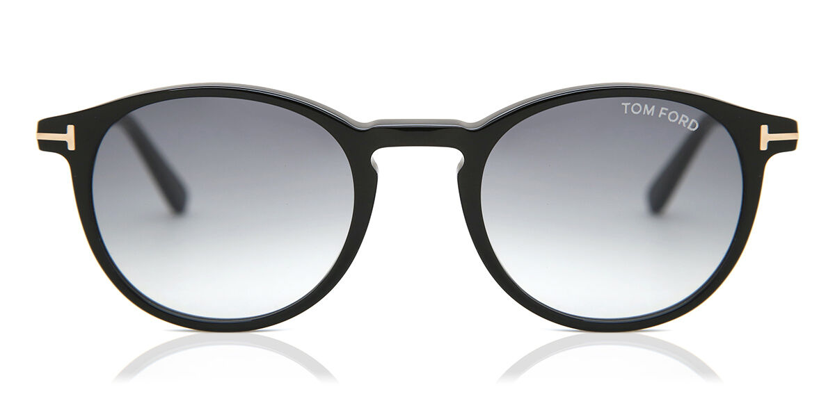 Tom Ford FT0539 ANDREA-02 01B Round Black Sunglasses