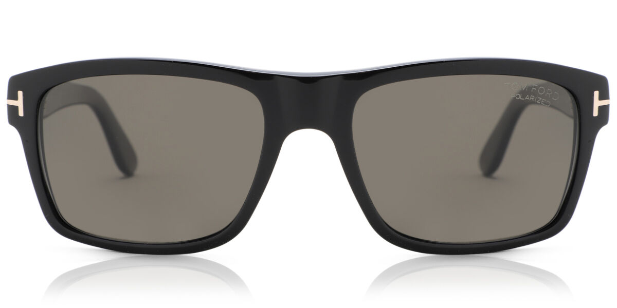 Tom Ford FT0678 AUGUST Polarized 01D Rectangle Black Sunglasses