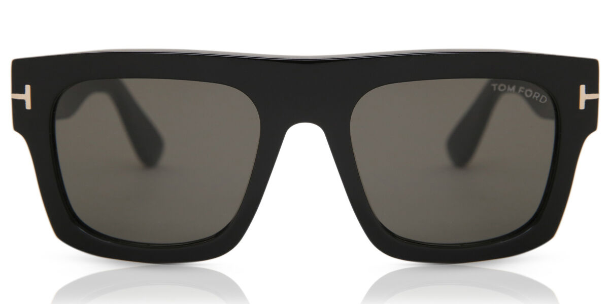 Tom Ford FT0931 AVERY 01V Square Glossy Black Sunglasses