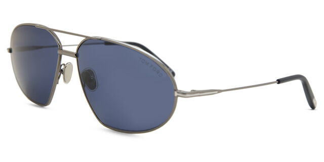 Tom Ford Bradford aviator sunglasses Tom Ford Sunglasses Bradford FT0771 08V Shiny Gunmetal Blue  main image 4