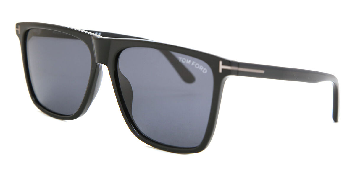 Tom Ford FT0832-N FLETCHER 01A Square Shiny Black Sunglasses