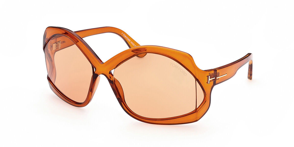 Tom Ford FT0009 WHITNEY 74F Oversized Gradient Cream Brown