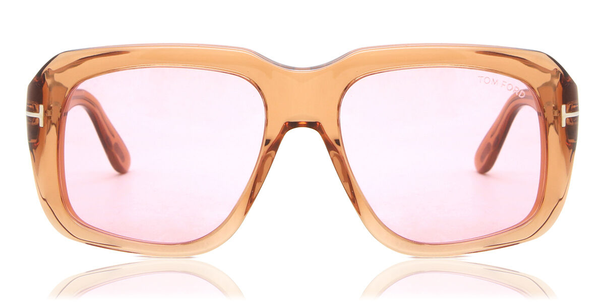 Tom Ford FT0885 BAILEY-02 45Y Square Transparent Brown Sunglasses