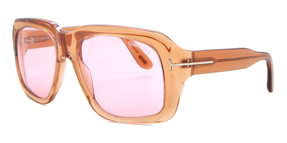 Tom Ford FT0885 BAILEY-02 45Y Square Transparent Brown Sunglasses