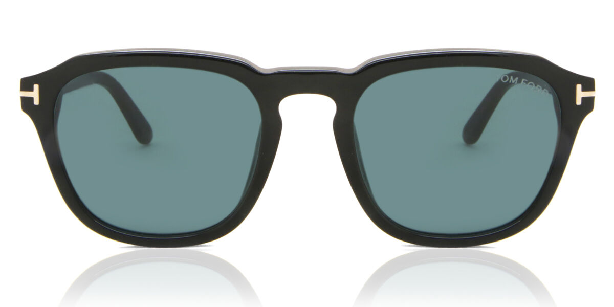 Tom Ford FT0931 AVERY 01V Square Glossy Black Sunglasses