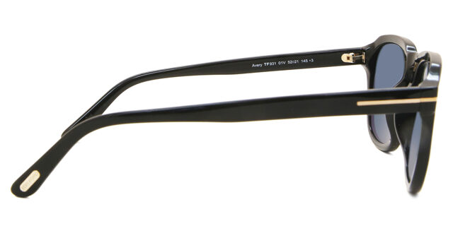 Tom Ford AVERY Women Sunglasses Black Blue Square FT0931 01V NEW AUTHENTIC Tom Ford FT0931 AVERY 01V Square Glossy Black Sunglasses  main image 3