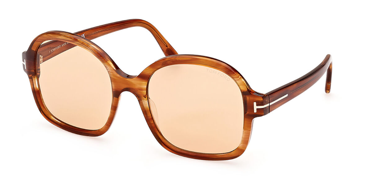 Tom Ford FT0320 PENELOPE 28F Oval Brown Sunglasses