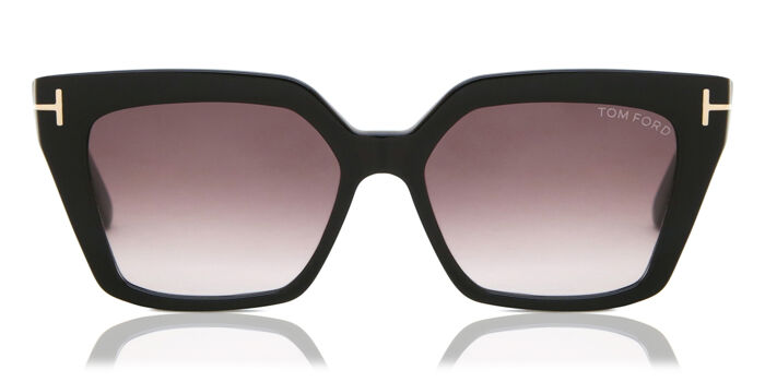 Tom Ford FT1110 EDEN 05C Cat Eye Black/Clear Sunglasses  display picture 2