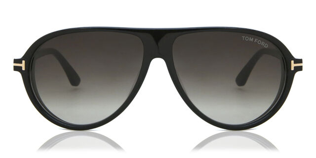 Tom Ford FT1023 MARCUS 01B Pilot Glossy Black Sunglasses  display picture 1
