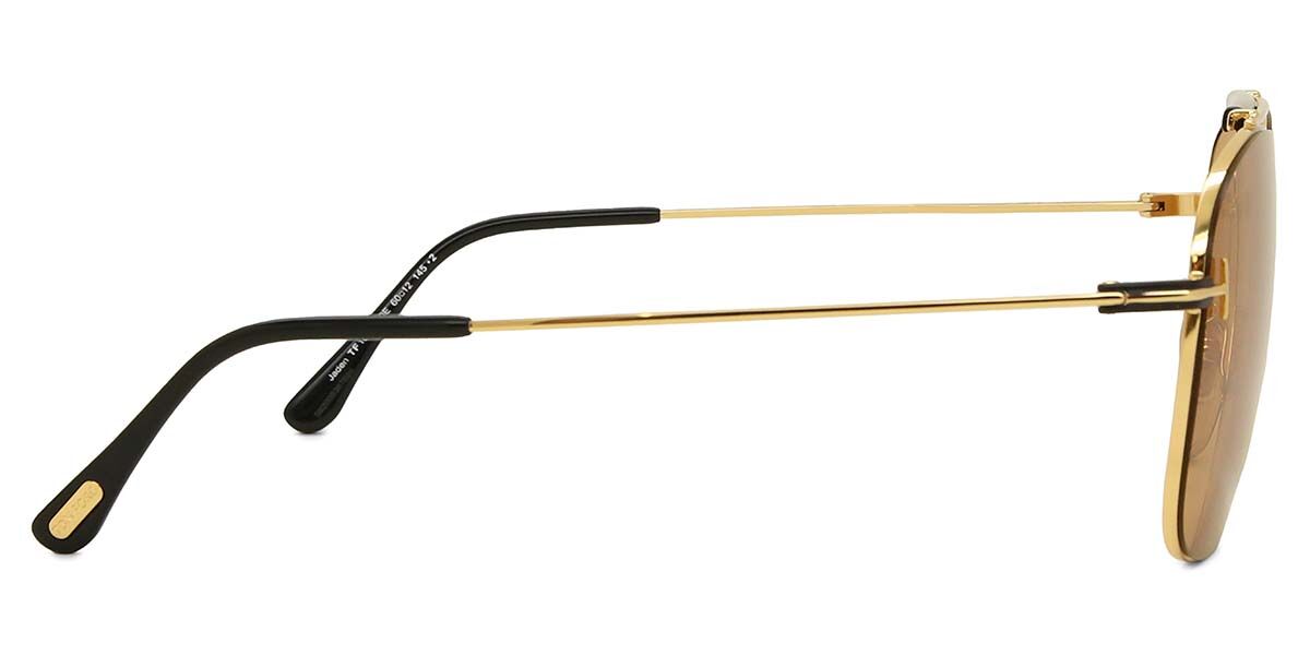 Tom Ford FT1017 JADEN 30E Pilot Glossy Gold Sunglasses
