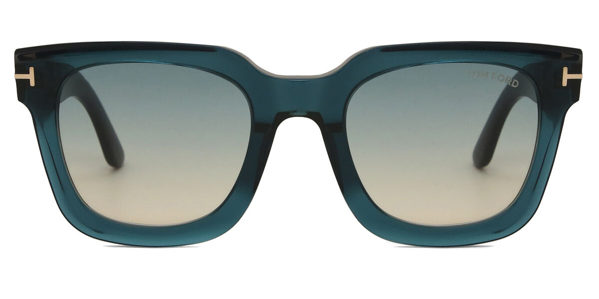 Tom Ford FT1115 LEIGH-02 92P Square Transparent Dark Teal Blue