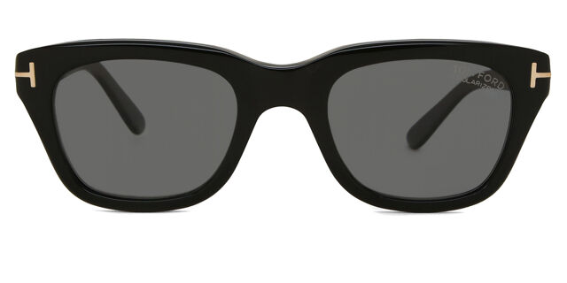 Tom Ford FT0237 SNOWDON Polarized 01D Square Shiny Black 