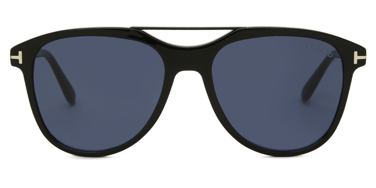 Tom Ford FT1098 DAMIAN-02 01V Pilot Shiny Black Sunglasses