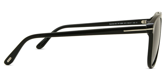 Tom Ford FT1098 DAMIAN-02 01V Pilot Shiny Black Sunglasses  display picture 1