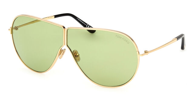 Tom Ford FT1158 KEATING 30N Oversized Shiny Deep Gold  display picture 1