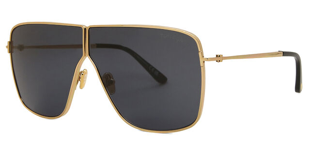 Tom Ford FT1159 30A Huxley Aviator Sunglasses - Shiny Deep Gold/Smoke Tom Ford Huxley Smoke Pilot Unisex Sunglasses FT1159 30A 68  main image 2