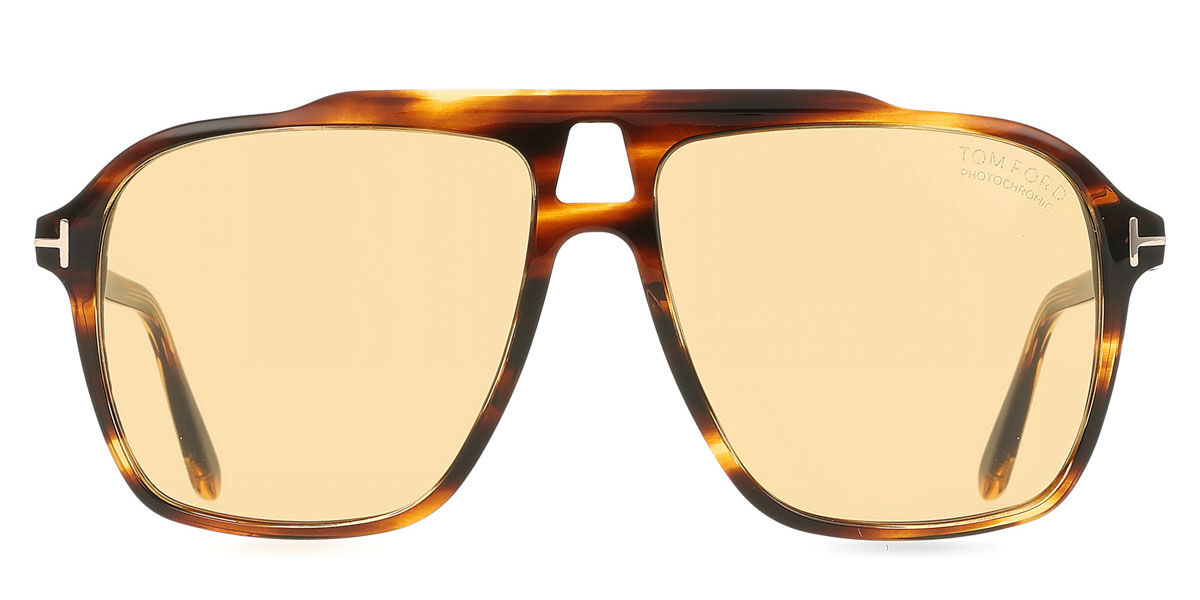 Tom Ford FT1209 AUTARI 56E Pilot Striped Dark Tortoise Sunglasses