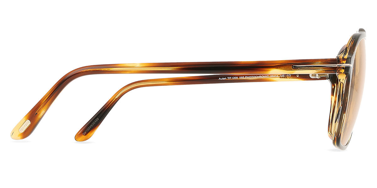 Tom Ford FT1209 AUTARI 56E Pilot Striped Dark Tortoise Sunglasses