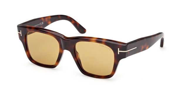 Tom Ford FT1280 CAINE-02 53E Square Dark Blonde Brown  display picture 2