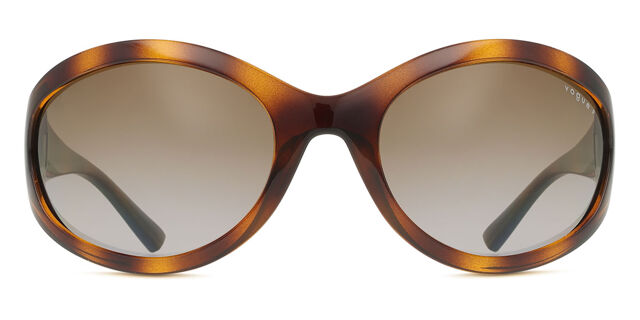 VOGUE EYEWEAR Tortoiseshell Oval Sunglasses Vogue Eyewear Tortoiseshell Oval Frame Sunglasses - Brown  main image 3