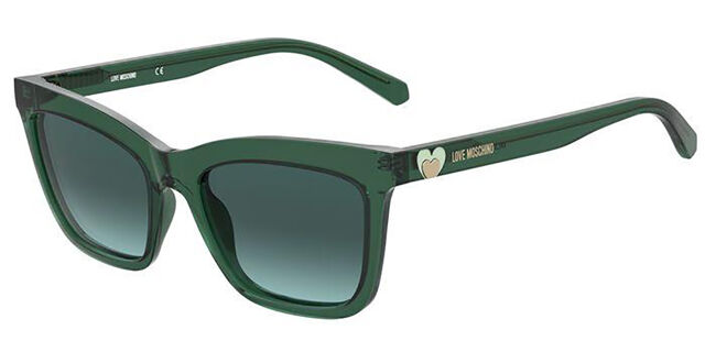Moschino Love MOL057/S 1ED/EQ Square Transparent Green  display picture 2